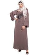 Stardust Dubai Style Abaya Brown