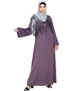 Stardust Dubai Style Abaya Purple