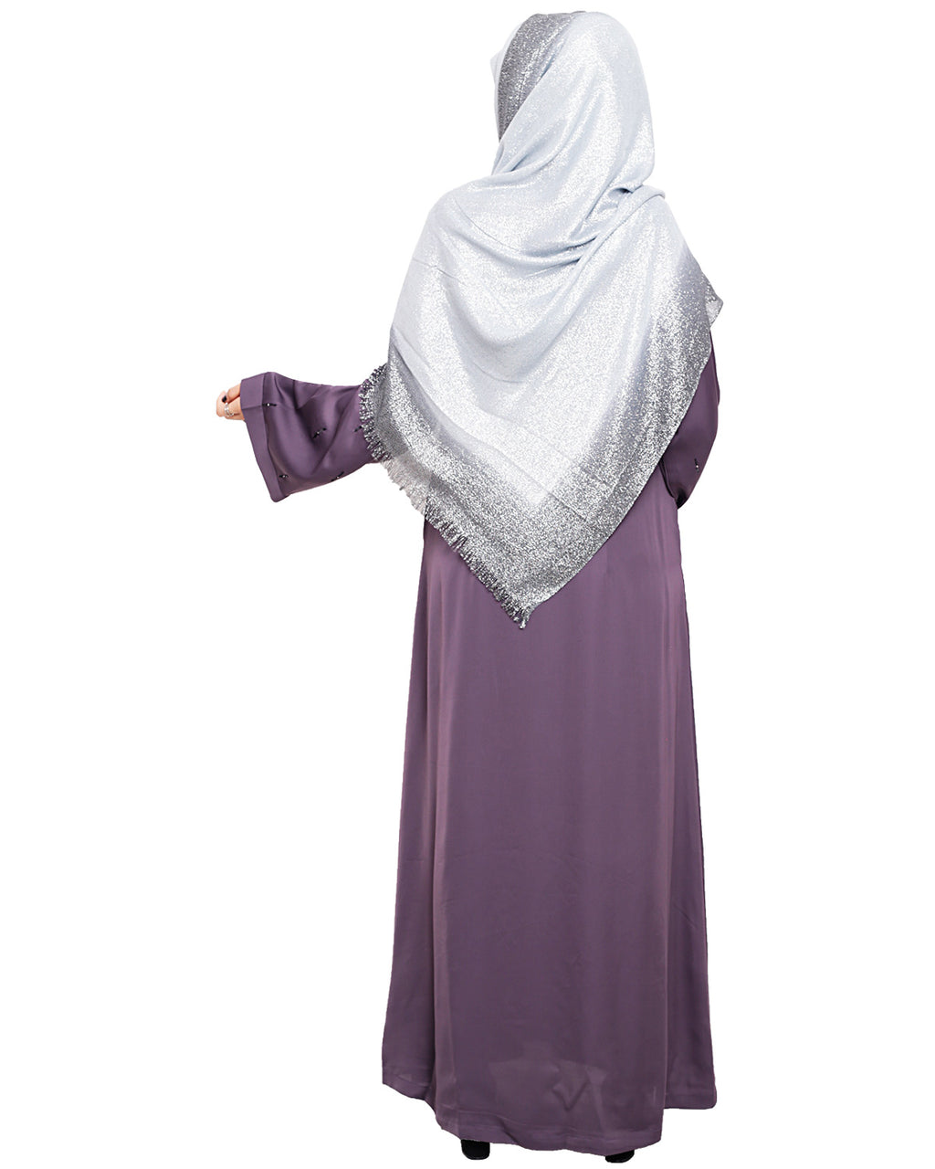 Stardust Dubai Style Abaya Purple