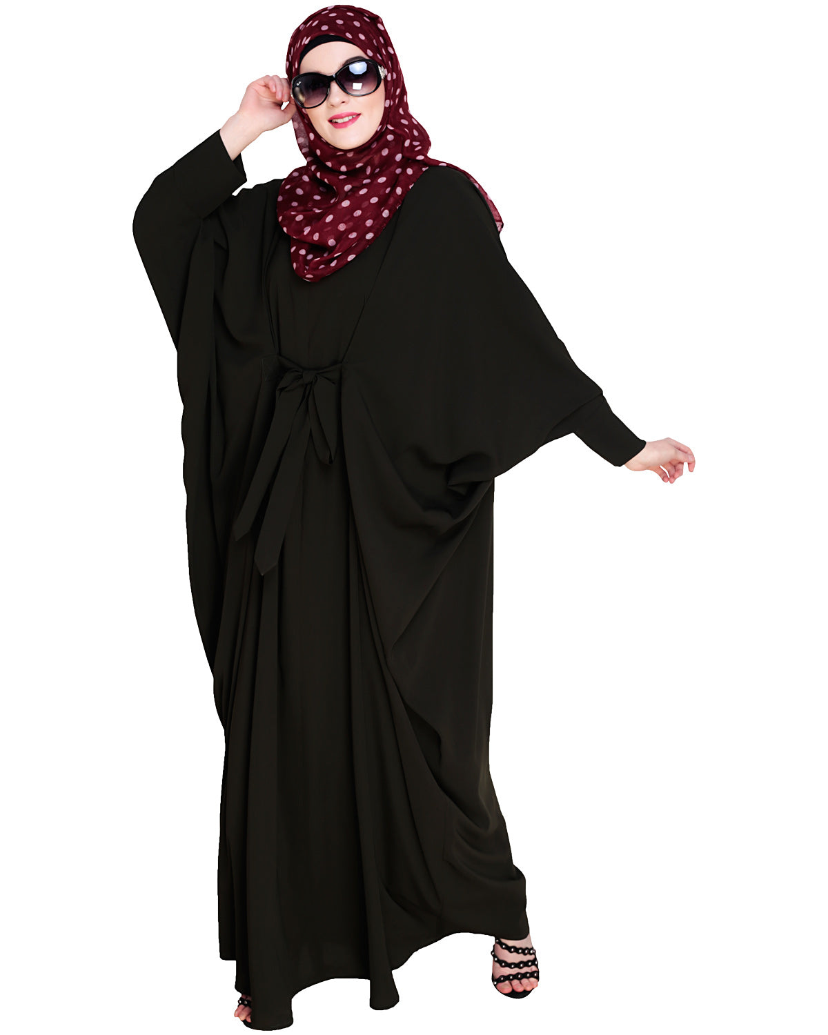 Bow Embellished Kaftan Olive