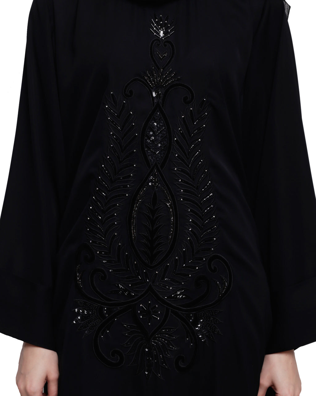Exclusive Black Dubai Style Abaya Black