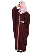 Colourblock Black Kaftan Onion Pink