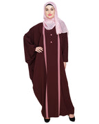 Colourblock Black Kaftan Onion Pink