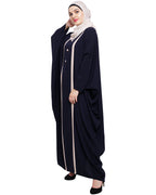 Colourblock Black Kaftan Onion Pink
