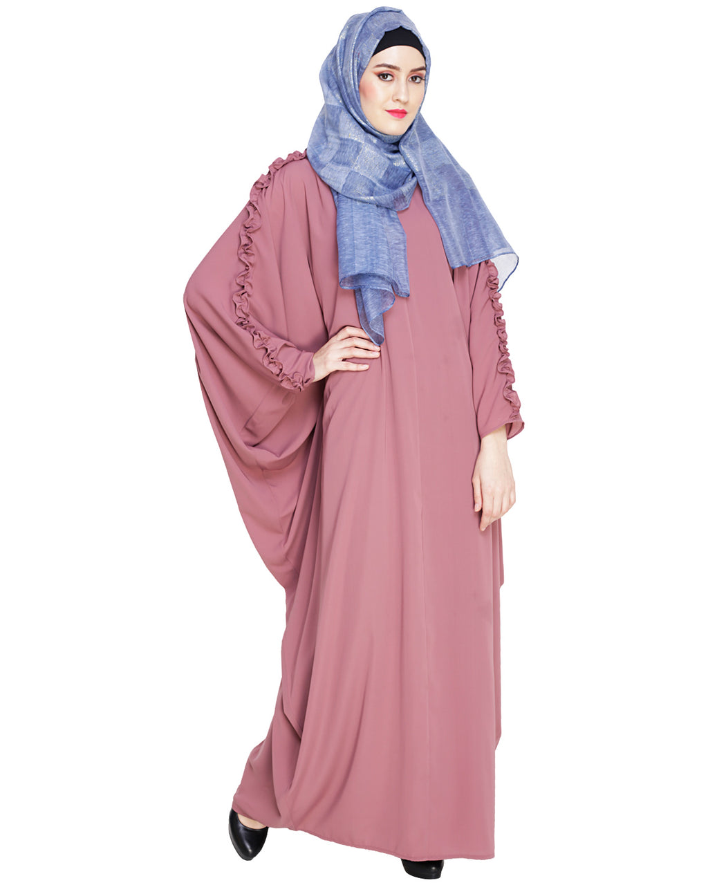 Dreamy Black Kaftan Onion Pink