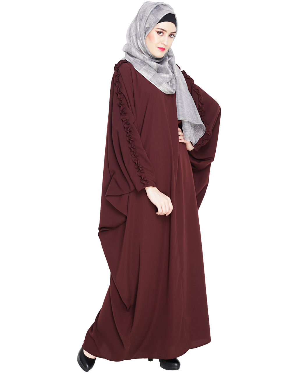 Dreamy Black Kaftan Onion Pink