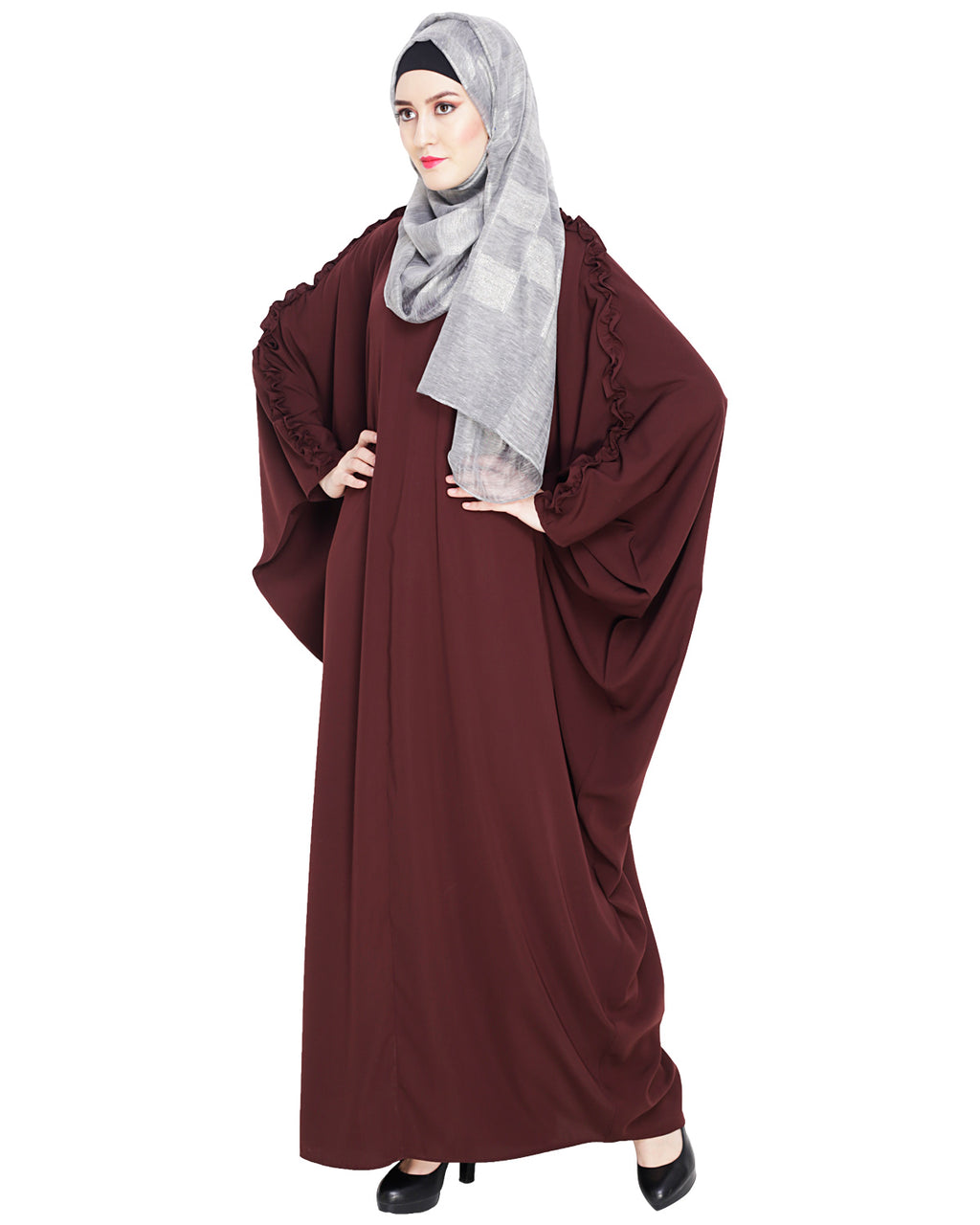 Dreamy Black Kaftan Onion Pink