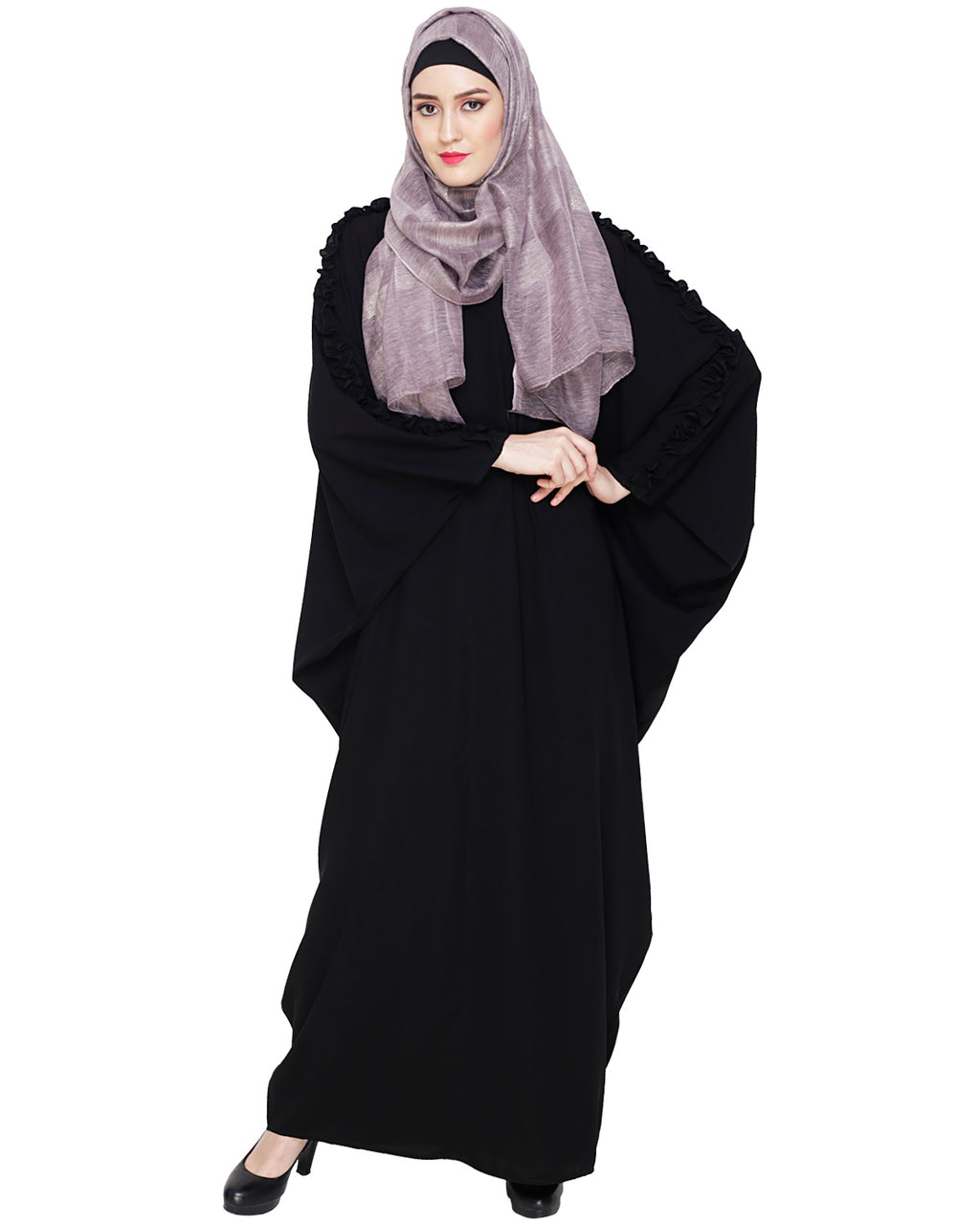 Dreamy Black Kaftan Onion Pink