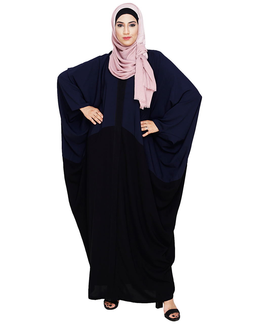Spiffy Black and Blue Kaftan Blue Black