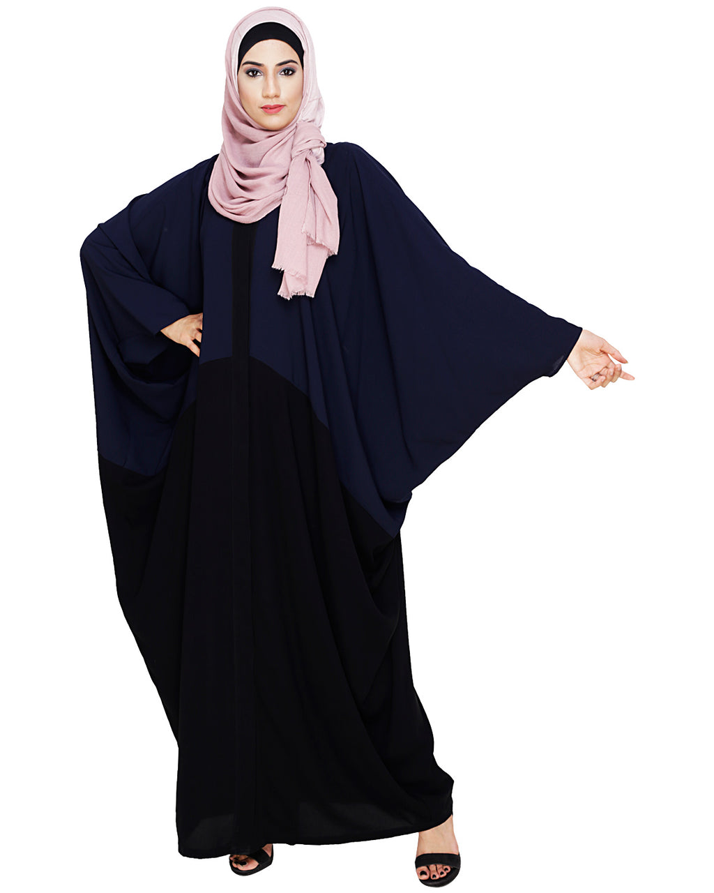 Spiffy Black and Blue Kaftan Blue Black