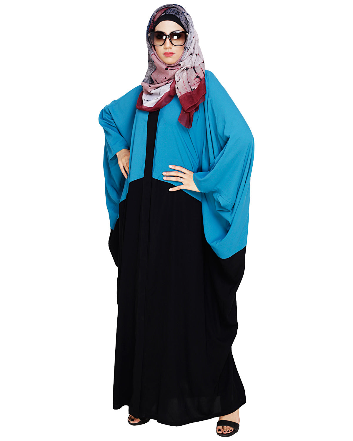 Spiffy Black and Blue Kaftan Blue Black