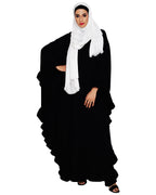 Ruffled Ash Brown Kaftan Wine