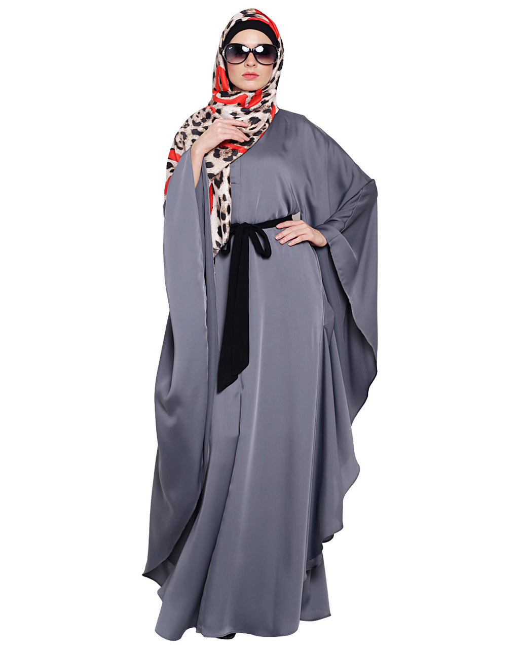 Lavish Dark Brown Kaftan Wine
