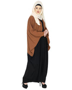 Deep Tan and Black Casual Kaftan Brown