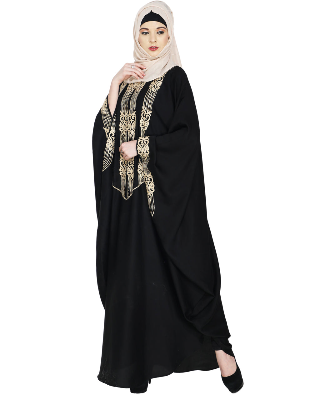 Majestic Black Formal Kaftan Black