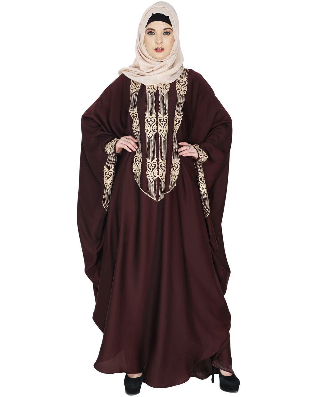 Majestic Brown Formal Kaftan Purple