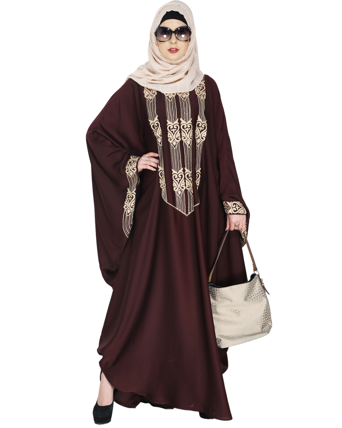 Majestic Brown Formal Kaftan Brown