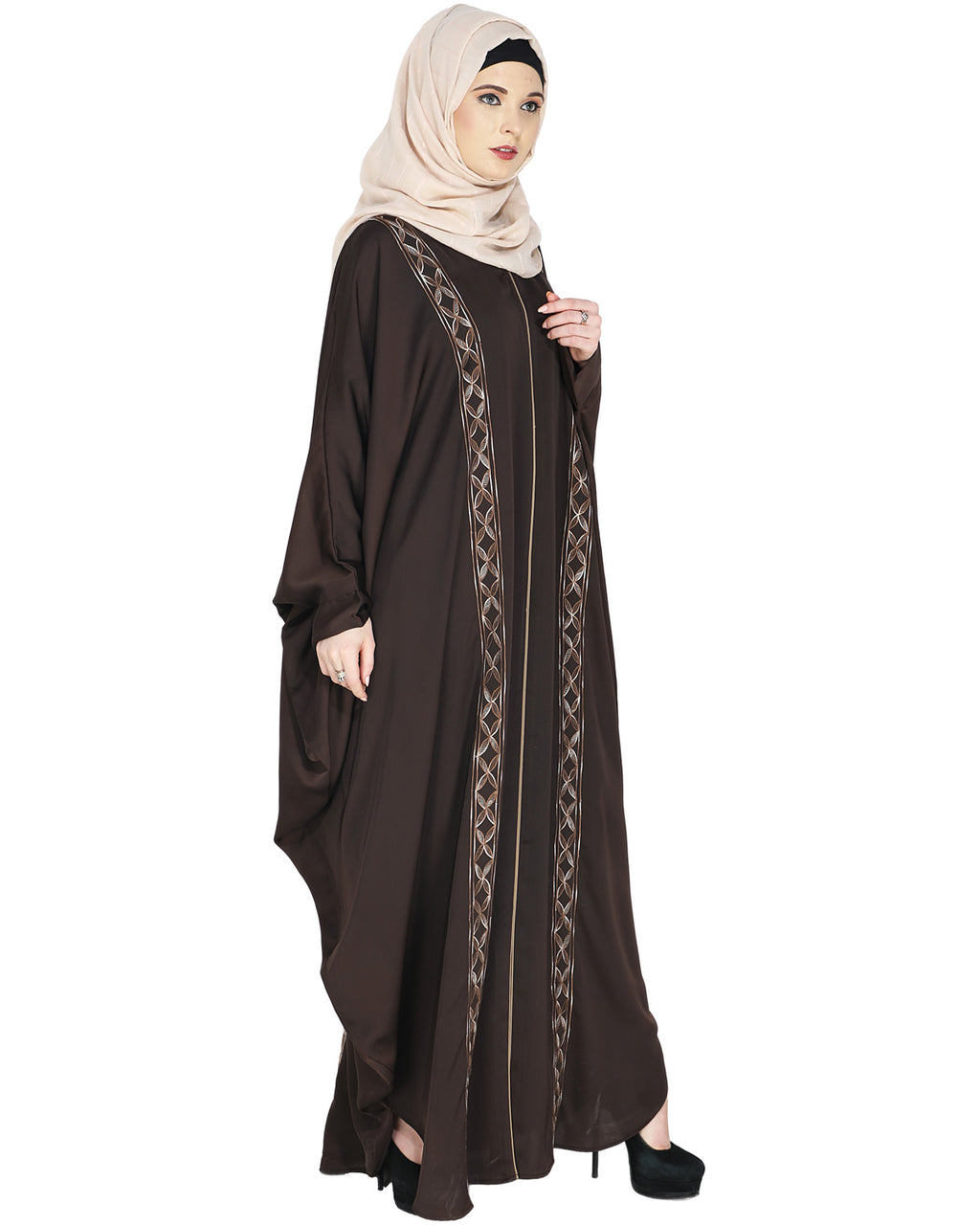 Ravishing Black Kaftan Brown