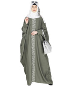 Flouncy Black Kaftan Wine