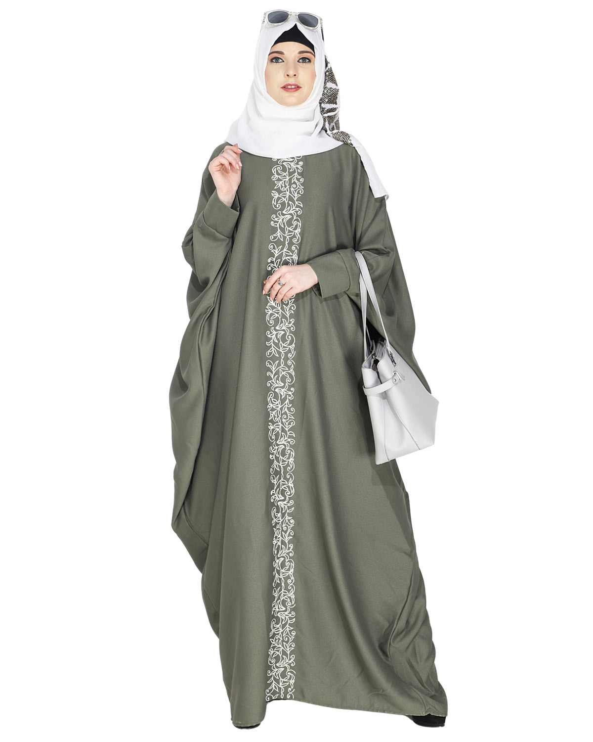 Flouncy Black Kaftan Wine