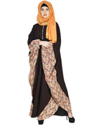 Floret Printed Dark Brown Kaftan Dark Brown