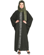 Flouncy Black Kaftan Olive