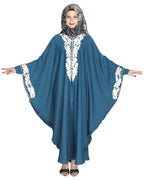 Aesthetically Elegent Kaftan Teal Green