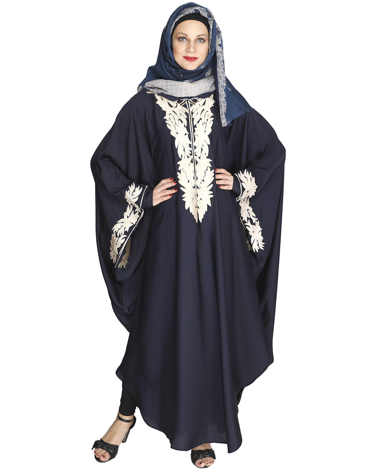 Aesthetically Elegent Kaftan Blue