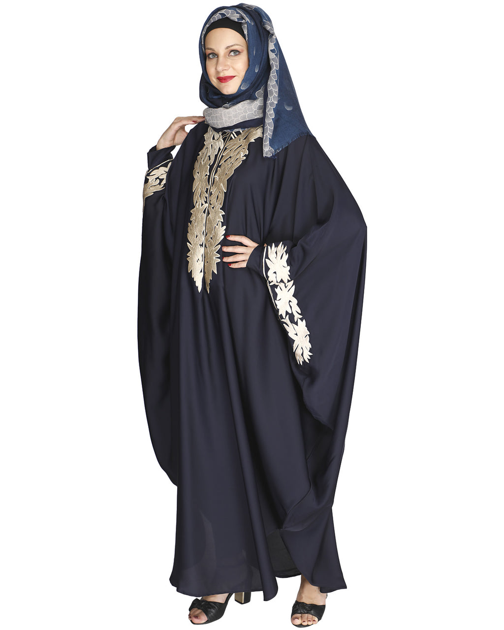 Aesthetically Elegent Kaftan Blue