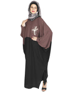 Pearl Embroidered Dark Green Kaftan Purple