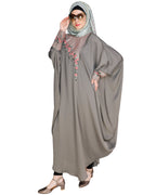 Luxury Grey Kaftan Wine