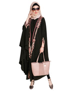 Jacket Style Black Kaftan Wine