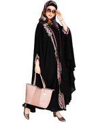 Jacket Style Black Kaftan Wine