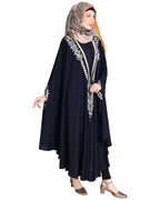 Jacket Style Black Kaftan Wine