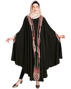 Jacket Style Black Kaftan Wine