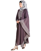 Block Printed Kaftan Purple