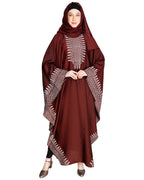 Block Printed Kaftan Wine