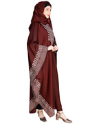 Block Printed Kaftan Wine