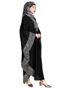 Block Printed Kaftan Black