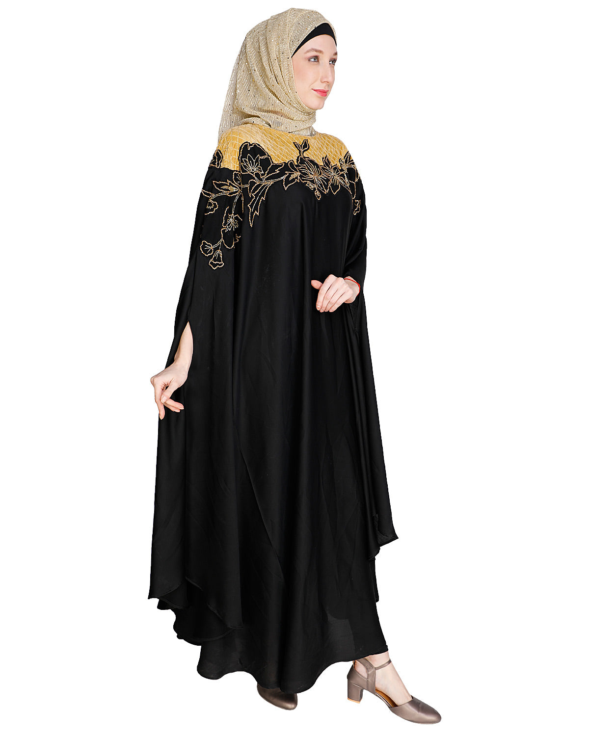 Opulent Black Kaftan Wine