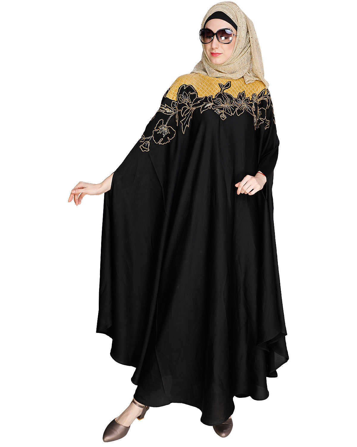 Opulent Black Kaftan Wine