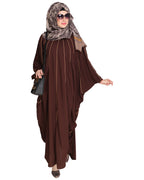 Sassy Panelled Black Kaftan Brown