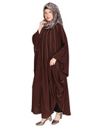 Sassy Panelled Black Kaftan Onion Pink