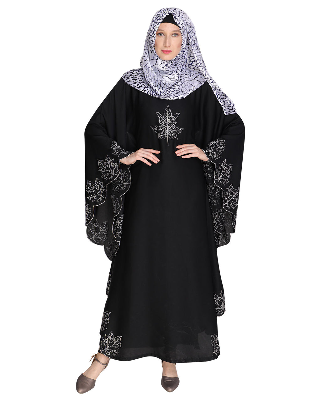 Spring Leaf Beige Kaftan Wine