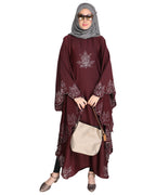 Spring Leaf Beige Kaftan Wine
