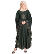 Spring Leaf Beige Kaftan Wine
