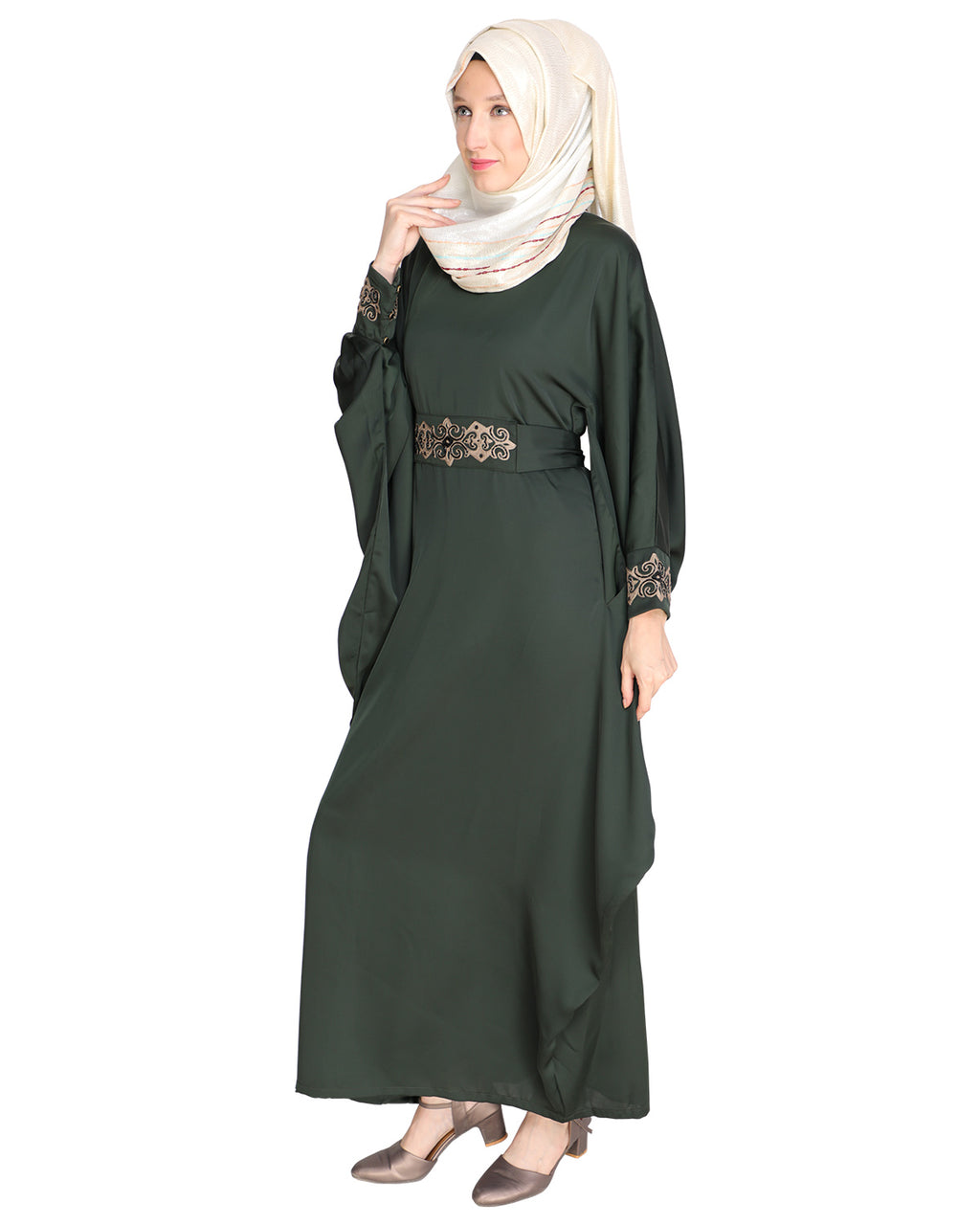 Amazeballs Black Kaftan Olive
