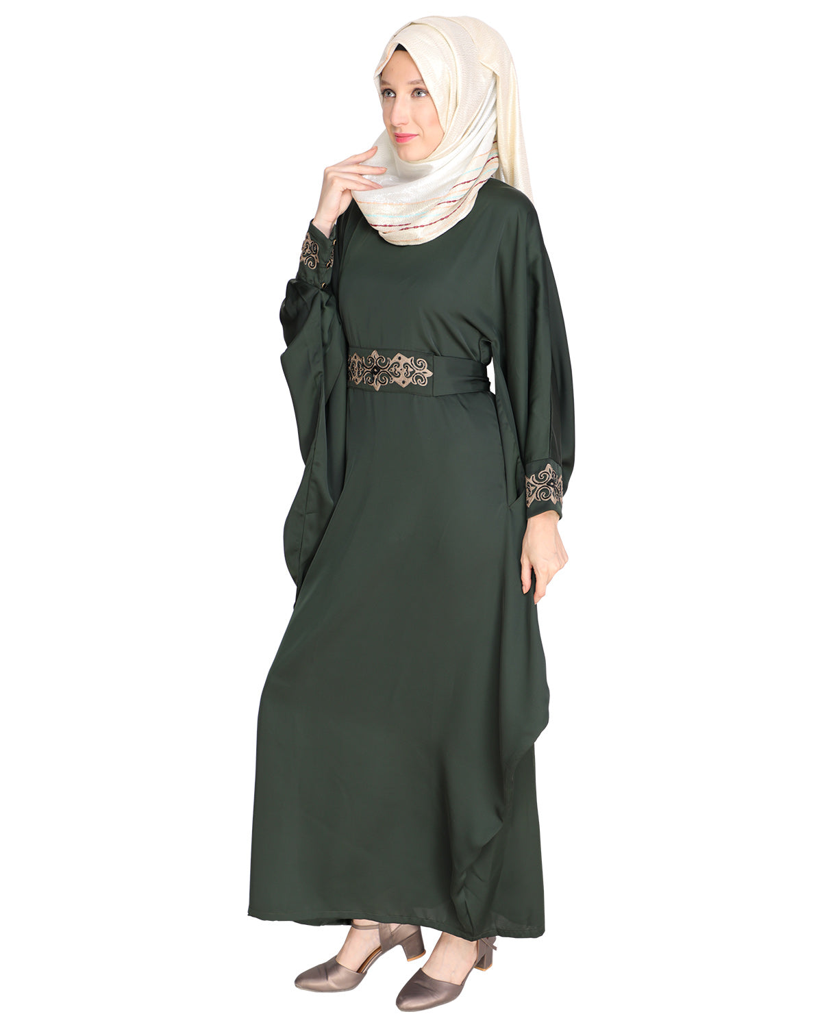 Amazeballs Black Kaftan Olive