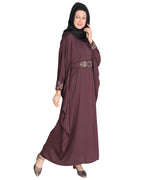 Amazeballs Black Kaftan Purple