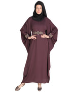 Amazeballs Black Kaftan Purple